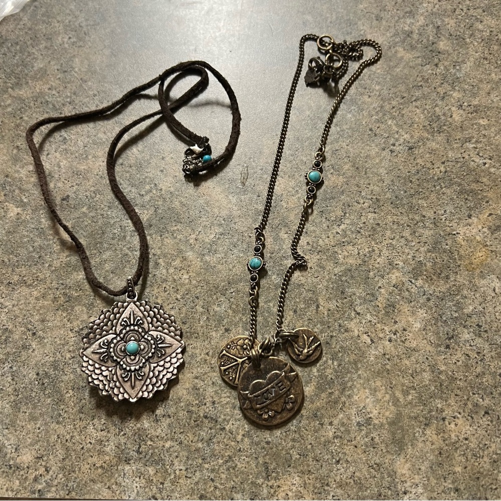 LUCKY BRAND AND FOSSIL NECKLACE LOT🙏🏻✨
